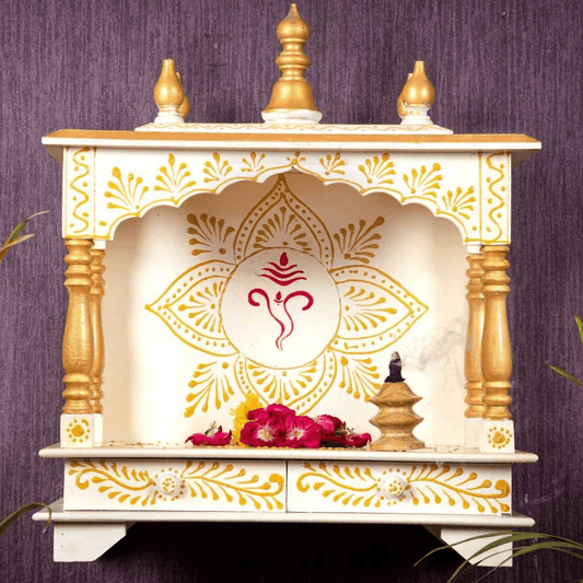 wooden pooja mandir designs for home