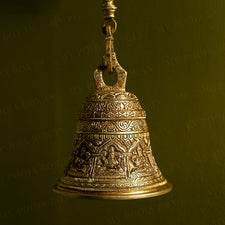 Engraving Brass Hanging Astalaxmi Bell