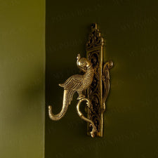 Antique Brass Wall Bracket With Bird Design