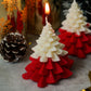 Scented Christmas Tree with Snow Covered Candles (Set of 2)