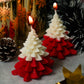 Scented Christmas Tree with Snow Covered Candles (Set of 2)