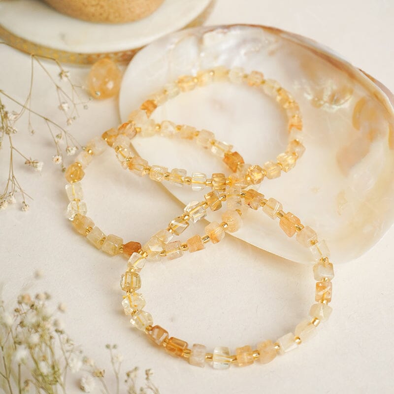 Yellow Opal Healing Crystal Bracelet