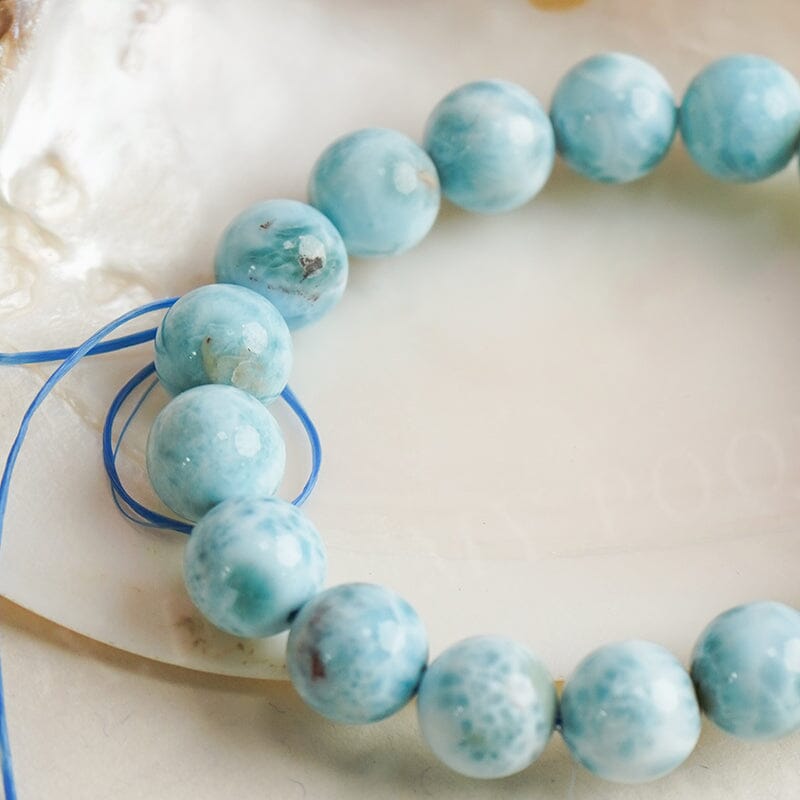 Larimar Healing Crystal 10MM Bracelet