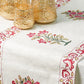 Suhasini Pink Floral Block Print Cotton Table Runner