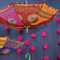 Floral Print Embroidery Work Handmade Umbrella For Wedding/Decoration