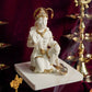 Bahubali Lord Hanuman Gold Plated Marble Idol (Large)