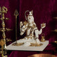 Gold Plated Supreme Lord Shiva Marble Idol