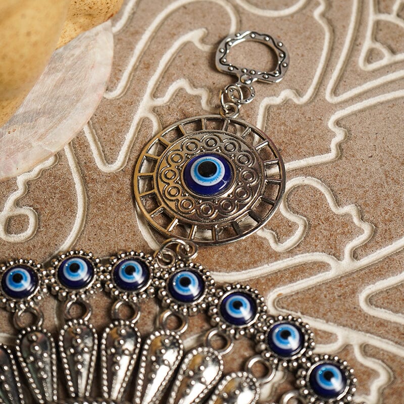 Fancy Glass Turkish Evil Eye Wall Hanging Protection Amulet