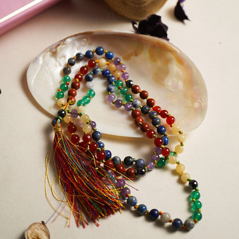 7 Chakra 6mm Beaded Mala