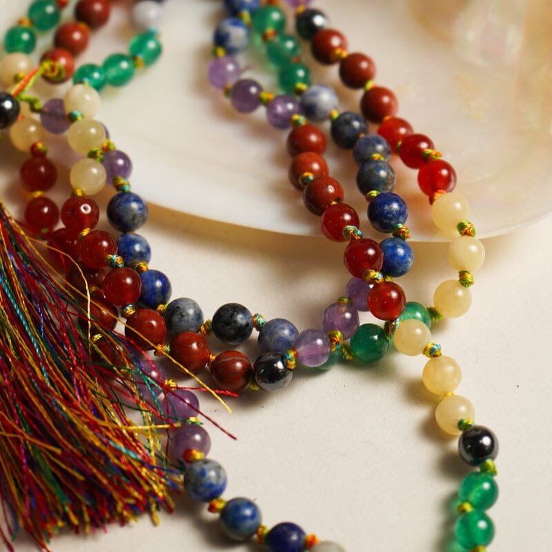 7 Chakra 6mm Beaded Mala