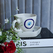 Evil Eye Cup and Saucer Set