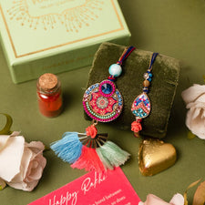 Beautious Multicolor Bhaiya Bhabhi Rakhi