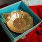 Stunning Gold Urli with Stand Collection Gift Box