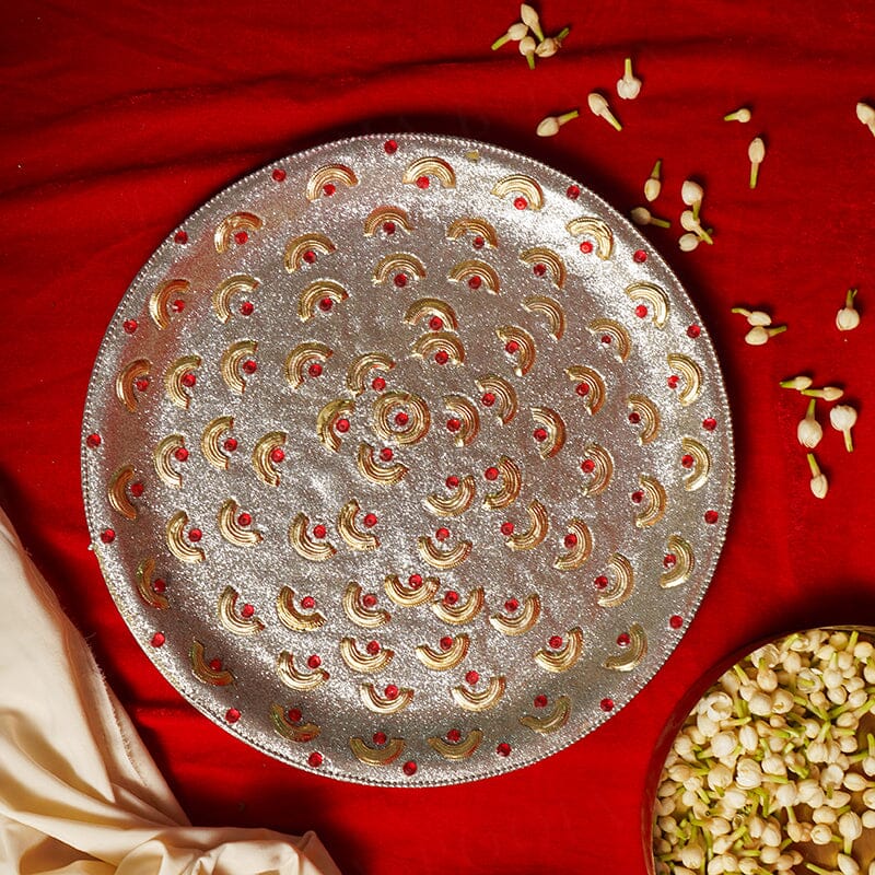 Glimmering Pooja Thali