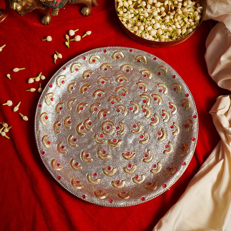 Glimmering Pooja Thali