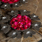 Astounding Silver Finish Lotus Diya Urli