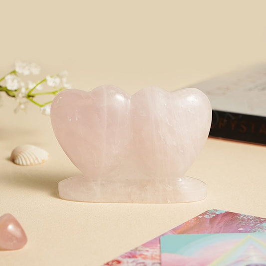 Rose Quartz Sweet Heart Showpiece