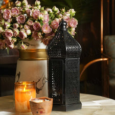 Charcoal Moroccan Lantern