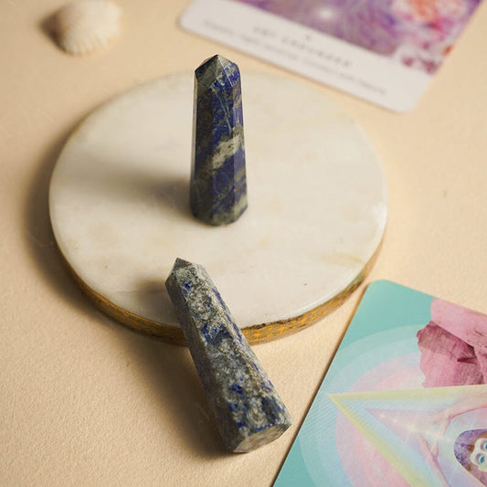 Lapis Lazuli Tower/Pencil (Set of 2) | Self Confidence