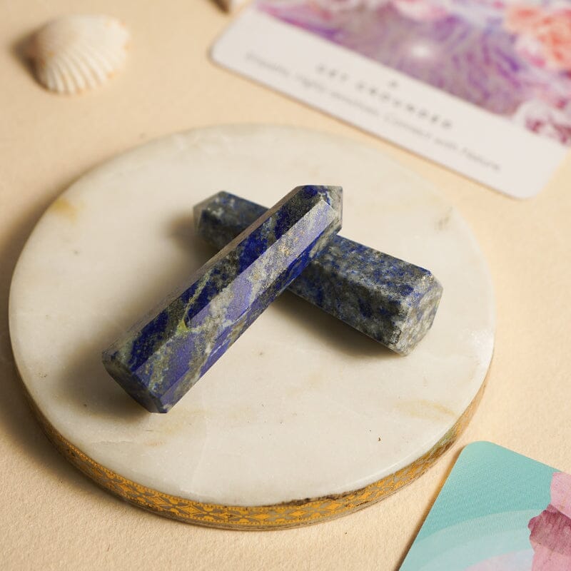 Lapis Lazuli Tower/Pencil (Set of 2) | Self Confidence