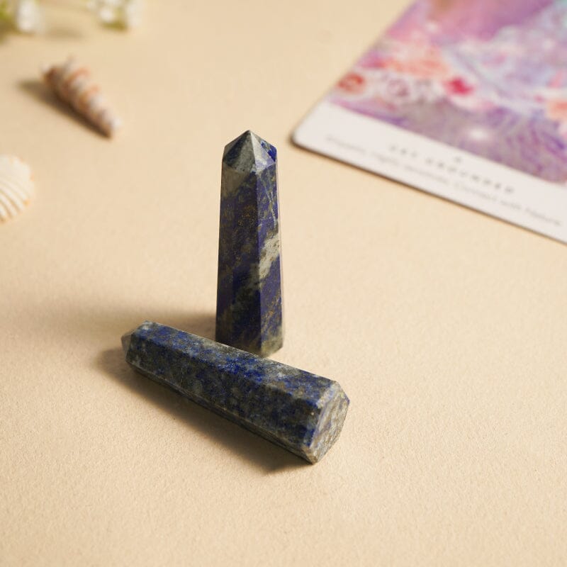 Lapis Lazuli Tower/Pencil (Set of 2) | Self Confidence