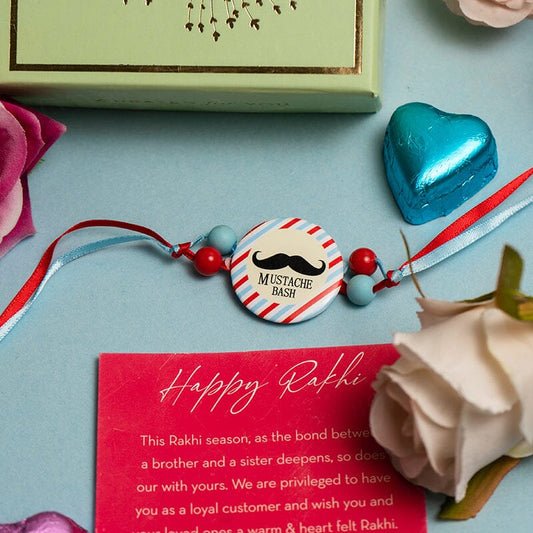 Mustache Bash Quirky Rakhi