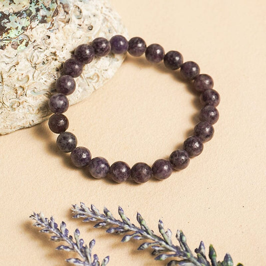 Lepidolite Crystal Healing Bracelet | Stress, Anxiety & Self-Esteem