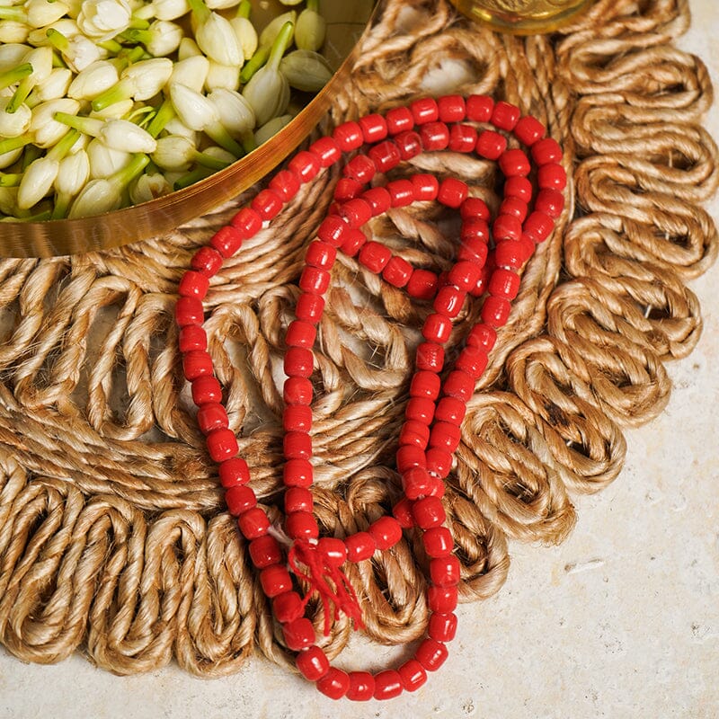 Coral Moonga Mala