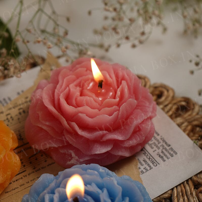 Beautiful Rose Shaped Scented Candles