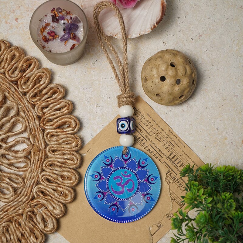 Feng Shui OM Jute Evil Eye Hanging