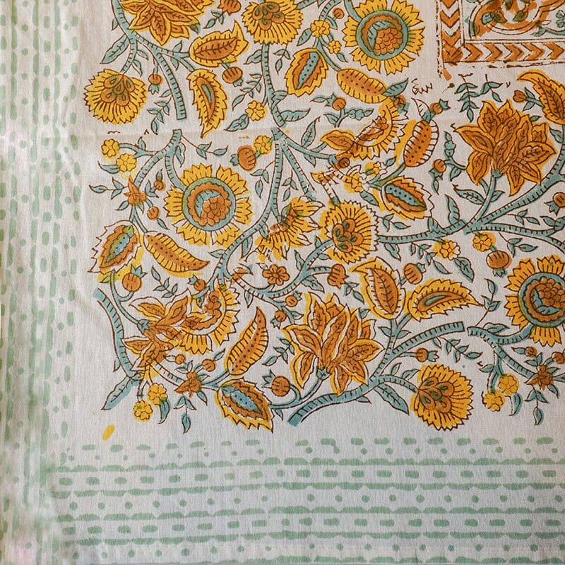 Palm Block Printed Table Cover
