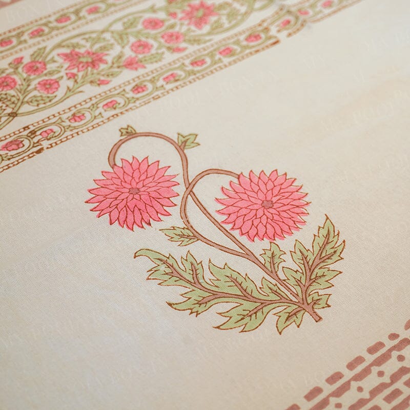 Sanganeri Block Printed Table Cover