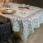 Floral Hues Block Printed Table Cover