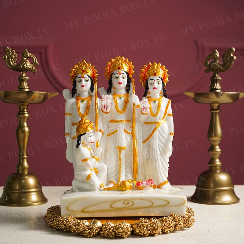 Marble Ram Darbar Idol for Gift/Puja
