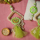 Excuisite Tassel Bhaiya Bhabhi Green Rakhi