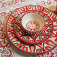 Red Mehrab Dinner Set 37 Pc