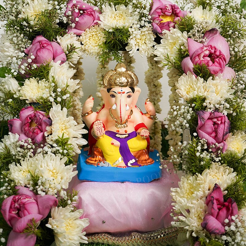 7INCH Eco-Friendly Shoorpakarna Ganesh | Plant-A-Ganesha