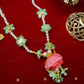 Adjustable Light Green Rose Garland