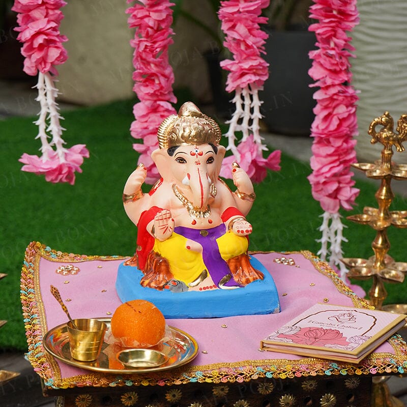 7INCH Eco-Friendly Shoorpakarna Ganesh | Plant-A-Ganesha