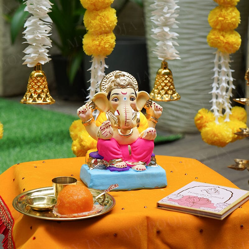 6INCH Eco-Friendly Alampata Ganesh | Plant-A-Ganesha