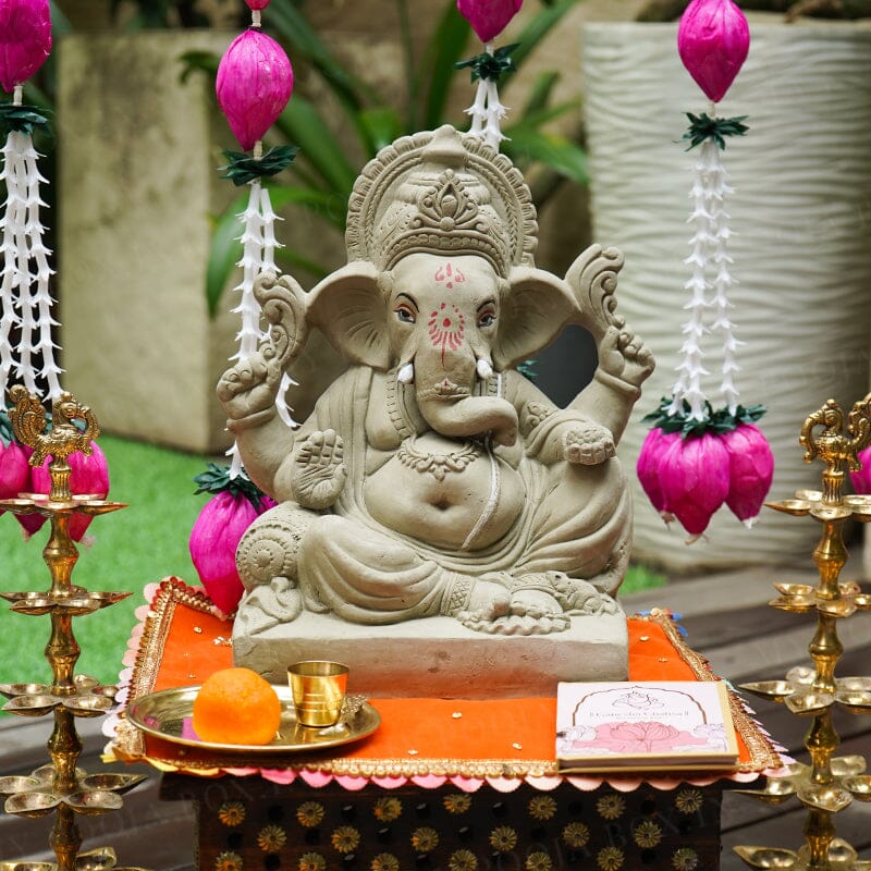 Buy 1FEET Gajavakra Eco-Friendly Ganpati | Plant-A-Ganesha Online in ...