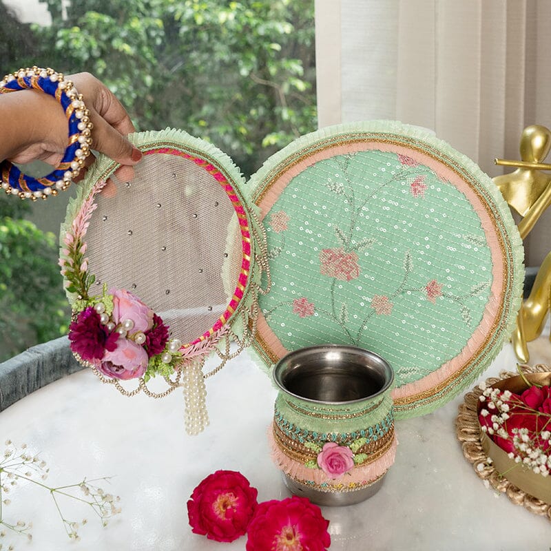 Garden of Eden Karwa Chauth Thali Set