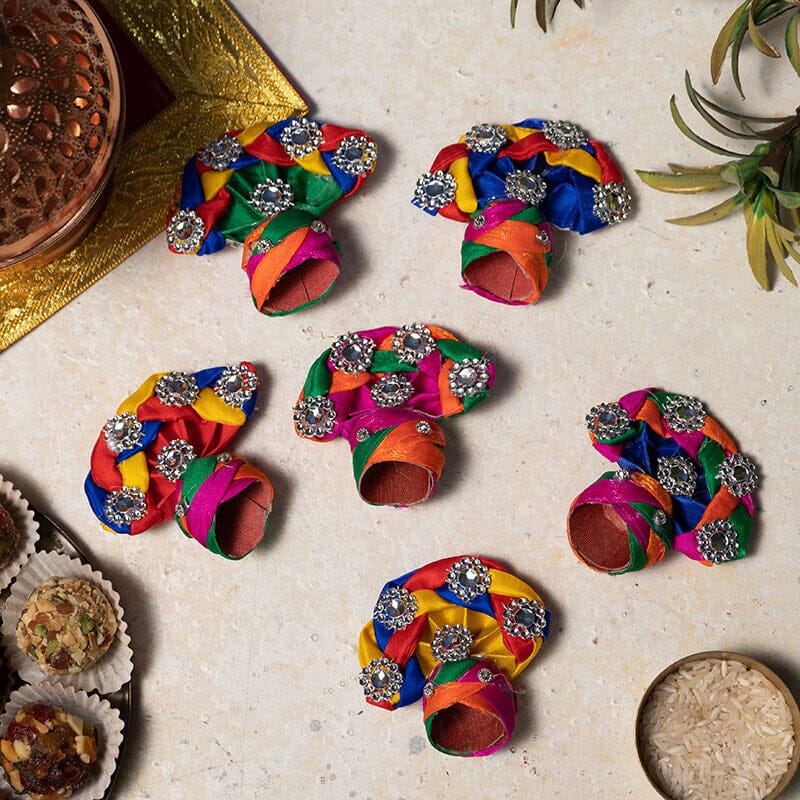 Laddu Gopal Pagdi Multicolor - Size no. 5