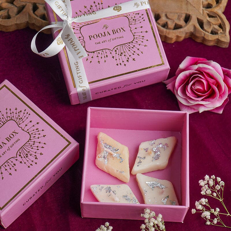 Kaju Katli Scented Candles Gift Box