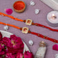 Traditional Om Golden Rakhi