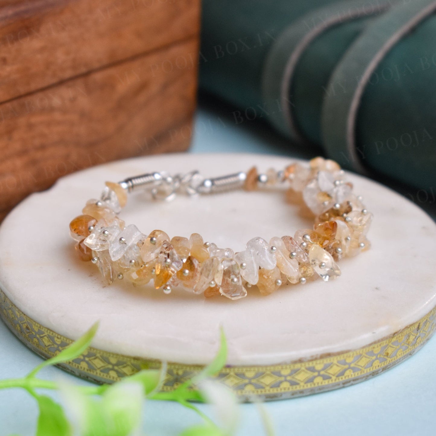 Citrine Crystal Healing Bracelet | Stone for Wealth & Protection