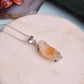 Sterling Silver Citrine Crystal Pendant