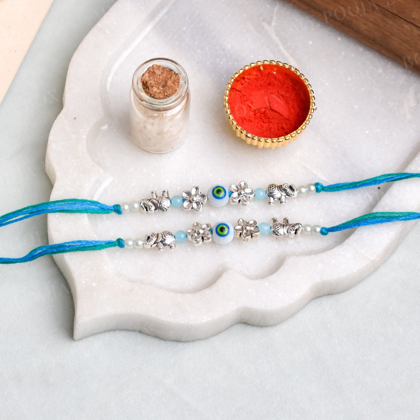 Cute Evil Eye Little Trunk Rakhi