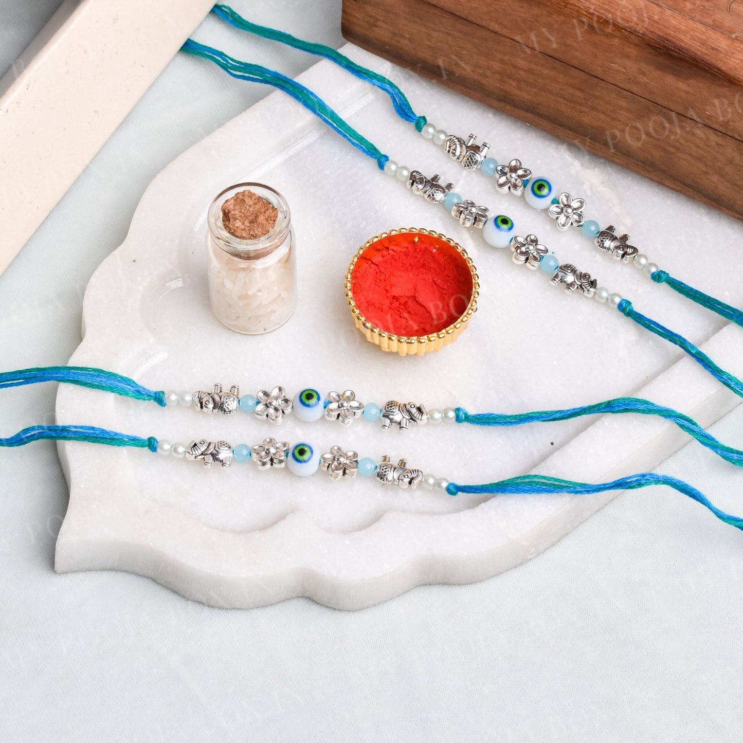 Cute Evil Eye Little Trunk Rakhi