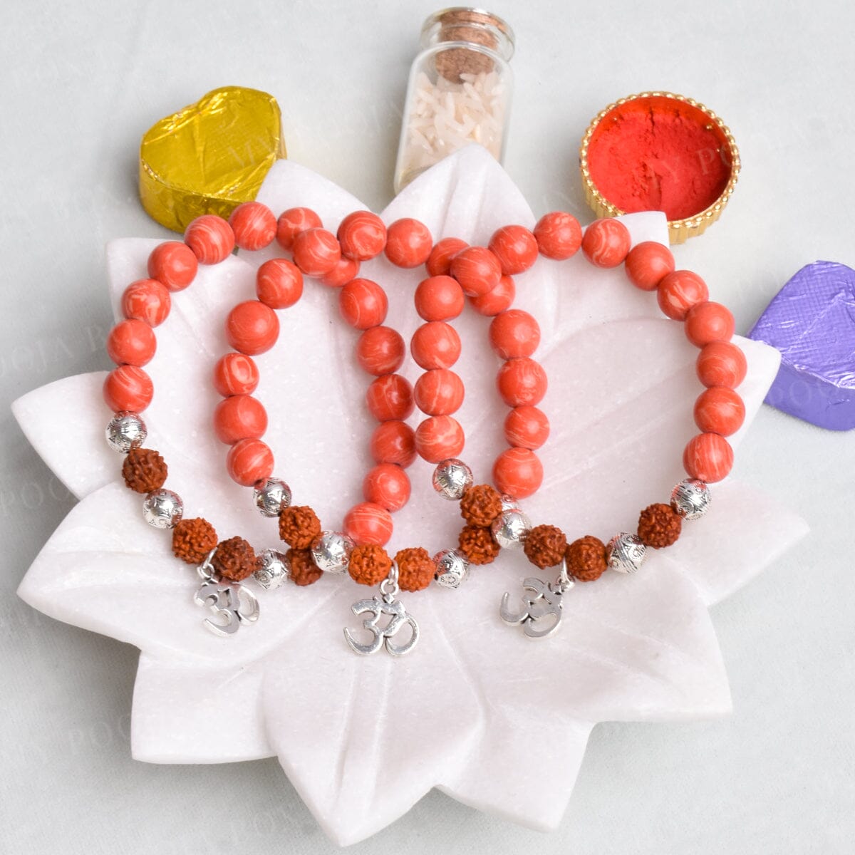 Om Rudraksha Power Rakhi